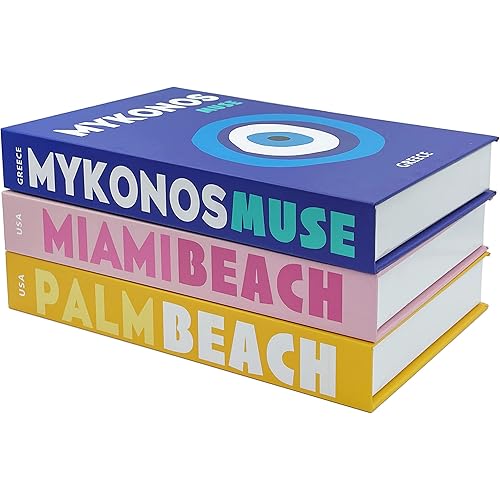 Preppy Room Decor Aesthetic, Decorative Books, Faux Storage Box for Decoration, Coffee Table Decor, Fake Books for Bookshelf, Preppy Stuff Things. (Set of 3)