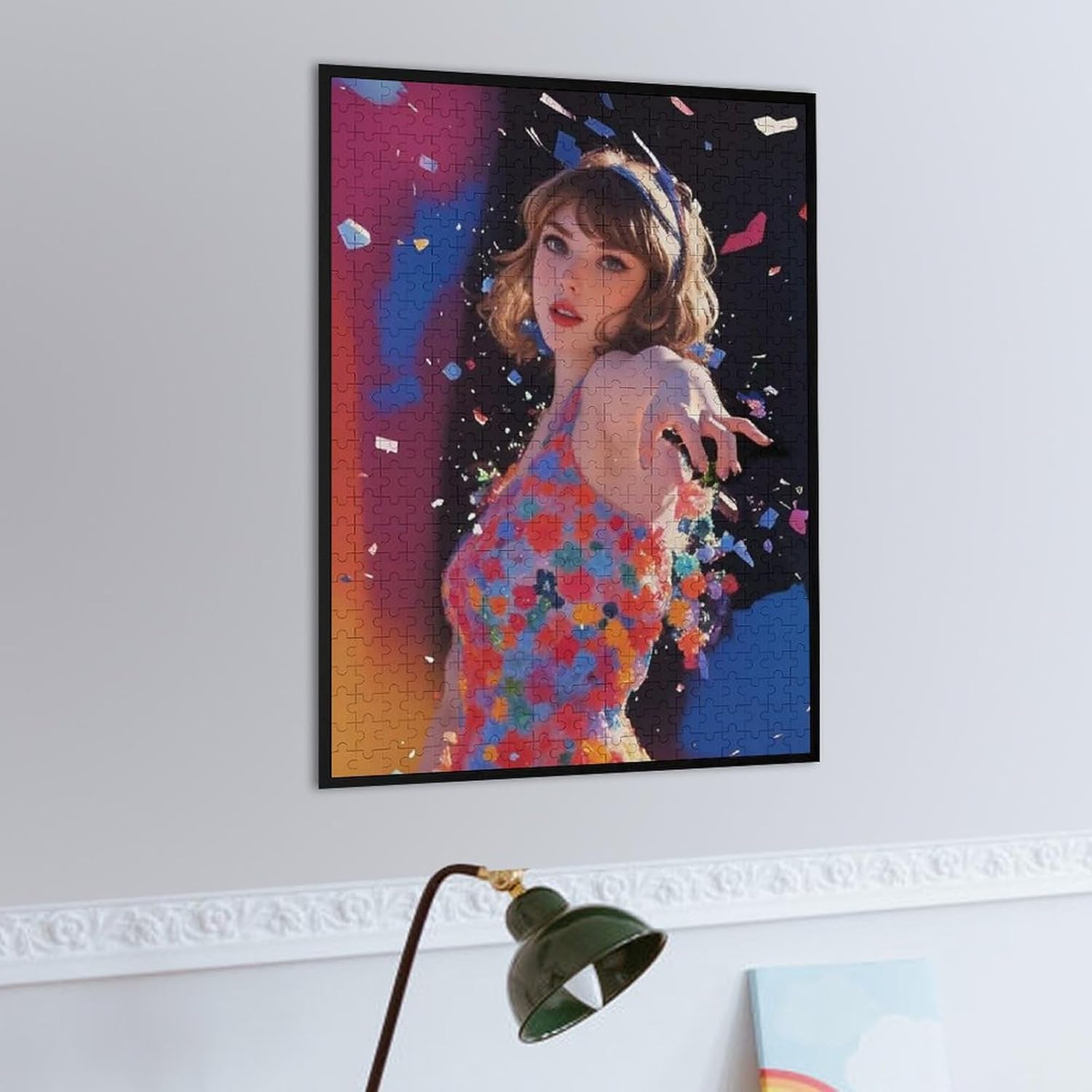 Artistic Musical Performance Jigsaw Puzzle, 500 Pieces, Purple and Blue,or Women Music Gift Merchandise for Friends Daughter Sister, Friendship Birthday Ideas