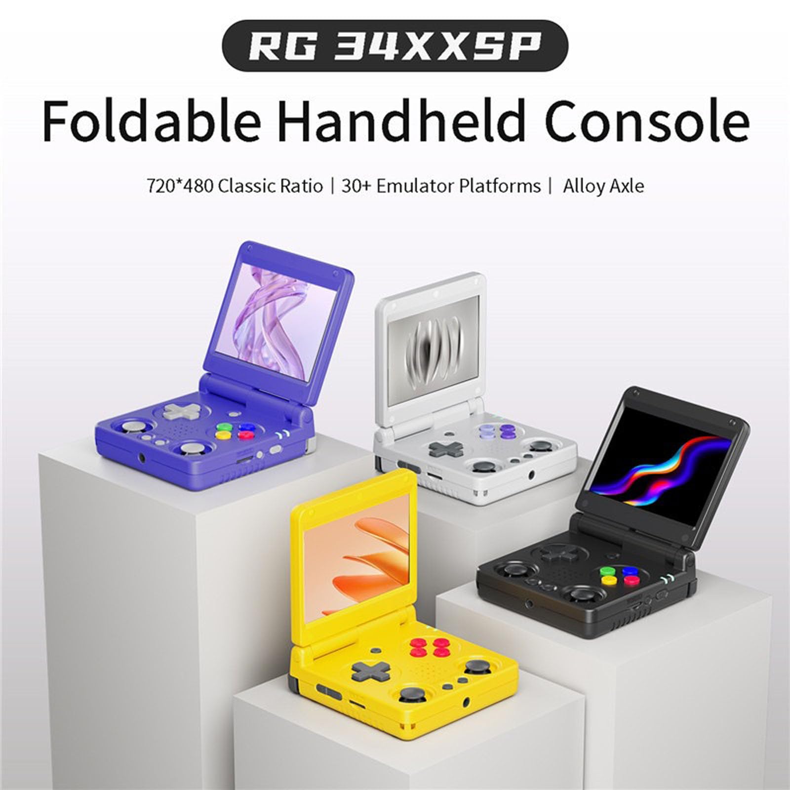 Design portatile pieghevole pieghevole della console di gioco portatile 64GB di Fliptops dell'annata