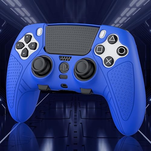 Miniatura 2 de BRHE Funda de silicona antideslizante para PS5 Edge Controller Protector de goma suave para ps5 Edge controlador inalámbrico con 2 tapas de agarre