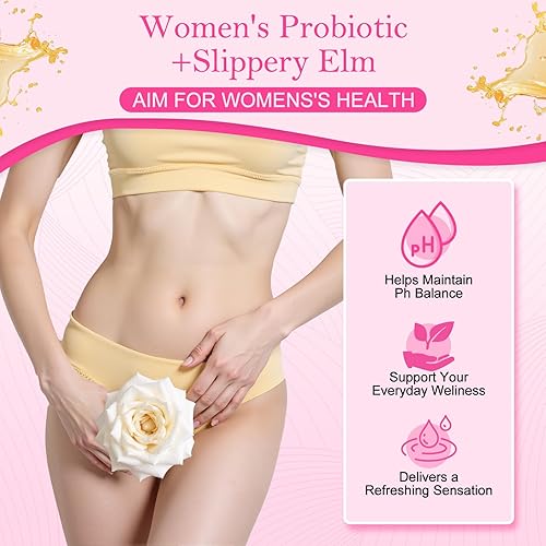 Miniatura 5 de Her Juicy - Gomitas de probióticos femeninos con olmo resbaladizo, gomitas de piña que apoyan el equilibrio del pH y el bienestar vaginal, la salud