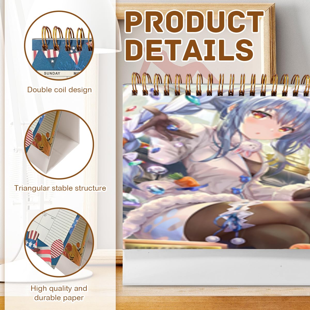 Amazon.co.jp: VTUBER ホロライブ 12 卓上カレンダー 2025 カレンダー