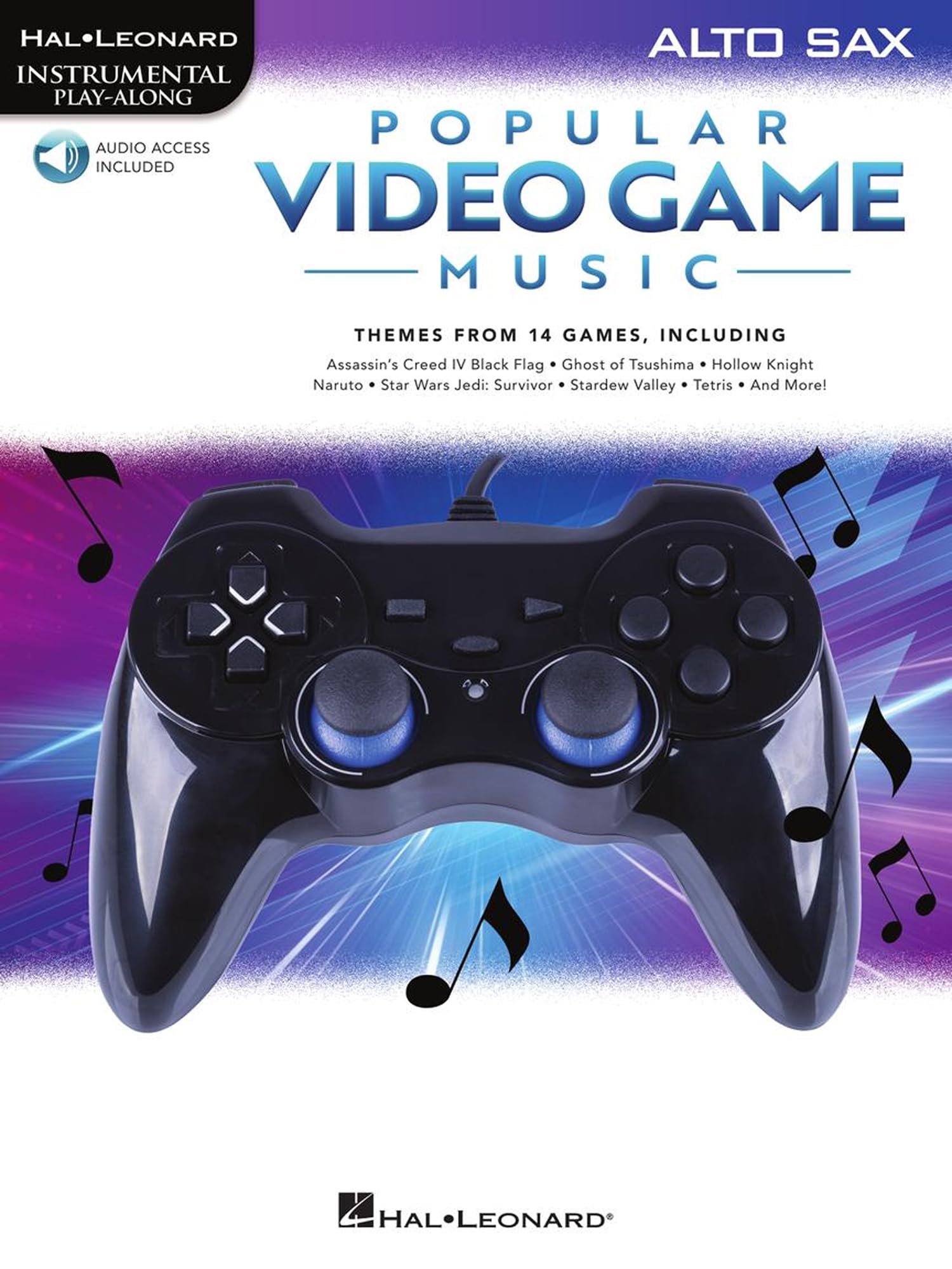 Popular Video Game Music - Alto Saxophone | Instrumental Play-Along Sheet Music Book with Online Audio Tracks | Alto Sax Songbook for Gamers and