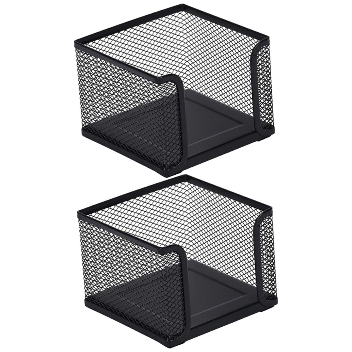 OFFSCH 2pcs Desktop Memo Pad Holder Stylish Notepad Container for Office Unique Design for Organizing Stationery Smooth Surface to Prevent Scratches Compact Lightweight for Home and Work