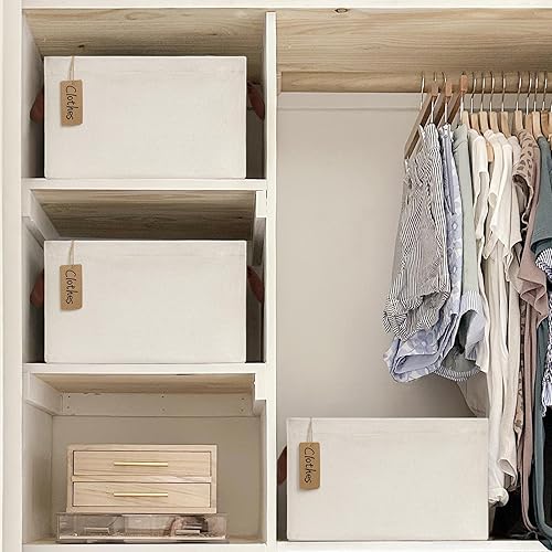 Miniatura 2 de CHICVITA Contenedores de almacenamiento para estantes, contenedores de armario para organización, cestas de almacenamiento para toallas, canasta