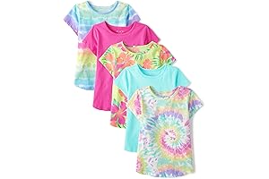 Girls' Short Sleeve Graphic High Low Top