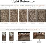Lavable Rug zone 5x7 pour Salon Tapis vintage brun , non glissant, Soft Low Pile, Ferme Rustique Traditionnel, pour Salon Chambre à manger salon, Tapis slaon