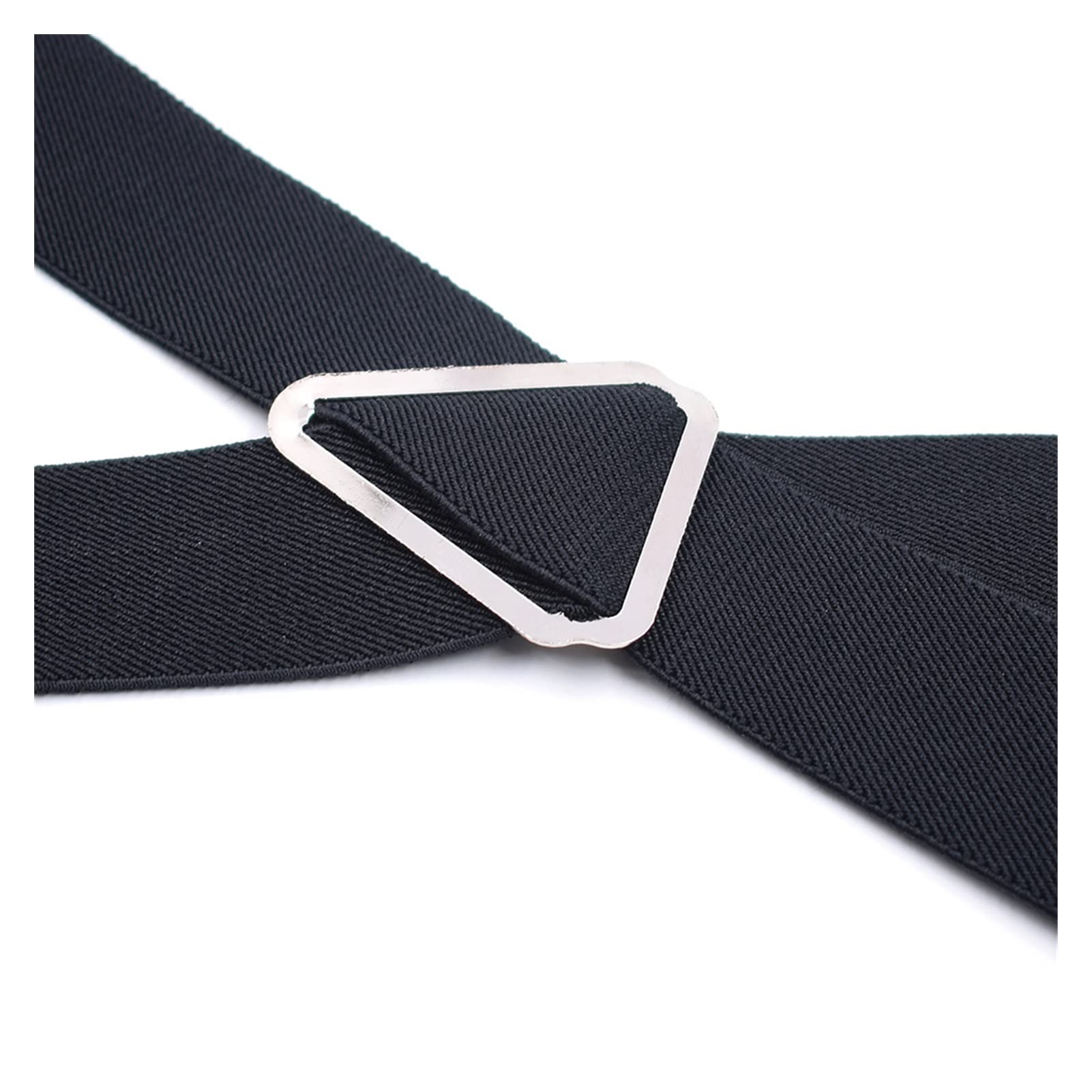 ZZSRJ Camisa for Hombres TITURAS DE Trabajo Negro DE Negro 4 Snap Hooks Snap Duty Hesphing en Forma de X de 3,5 cm de Ancho Pantalones elásticos Ajustables Tirantes (Color : K)