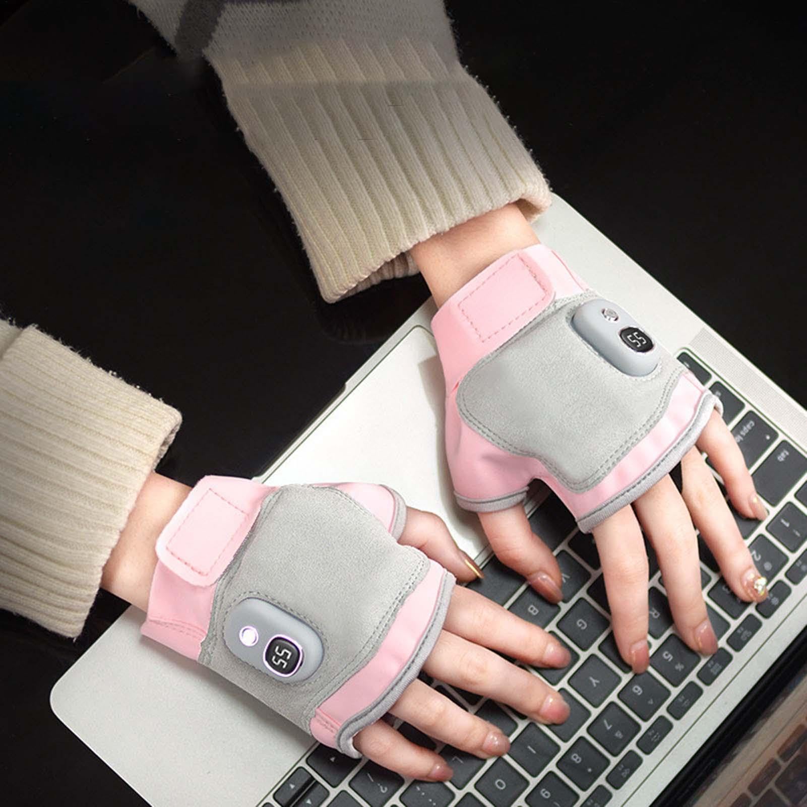 Podgrzewane rękawiczki USB bez palców, podgrzewane rękawiczki z USB, ładowalne rękawiczki bez palców, podgrzewane rękawiczki z zasilaniem USB, zimowe podgrzewane rękawiczki bez palców, ciepłe