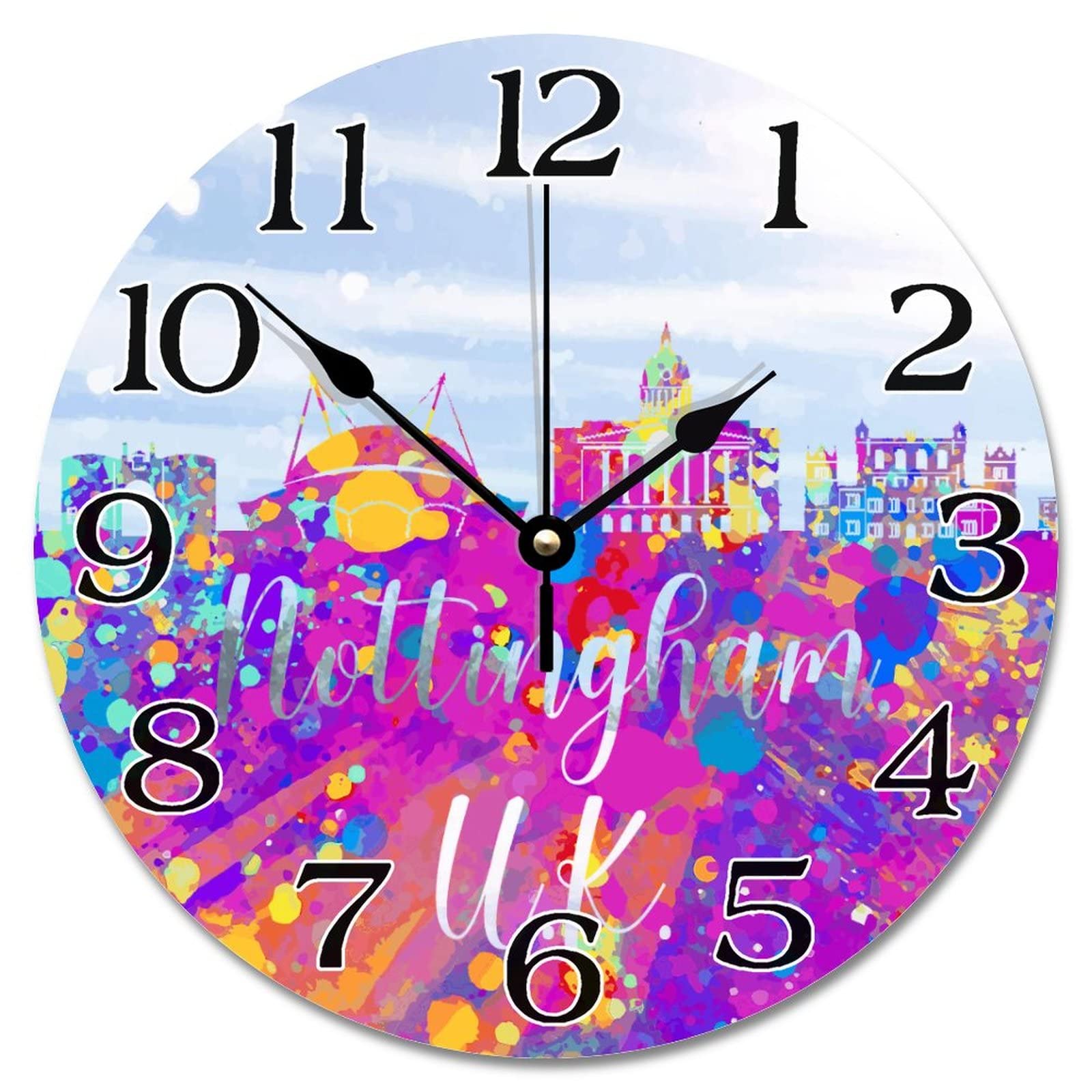 Horloge de voyage Nottingham pour décoration murale de salon