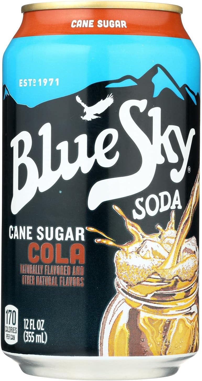 Blue Sky, Soda, Cola, Pack of 4, Size - 6/12 OZ, Quantity - 1 Case