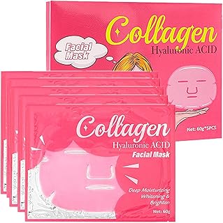 rosto hidratantes Cuidados com a pele | Conjunto Cobertura Facial Colágeno Hidratante,Coberturas faciais hidratantes, clareadoras e calmantes para cuidados com a pele,