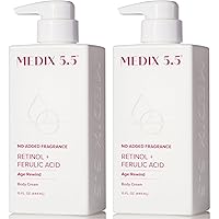 Vista 28 de Medix 5.5 Juego de 3 piezas para el cuidado de la piel antienvejecimiento, crema corporal con retinol + exfoliante AHA ácido glicólico espumoso