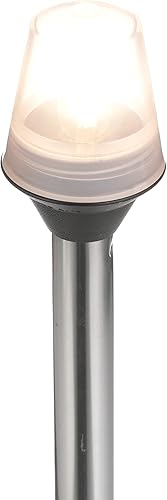 Miniatura 6 de Attwood 5122-08-7 Luz de navegación de base fija completa, base negra, 8 pulgadas