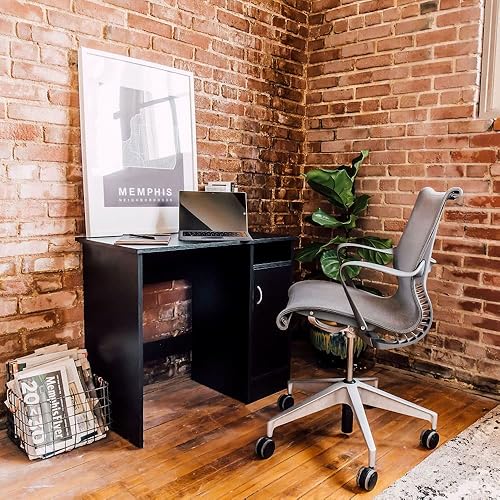 Miniatura 2 de OneSpace Madison Cabinet - Escritorio para computadora, sin tamaño, color negro