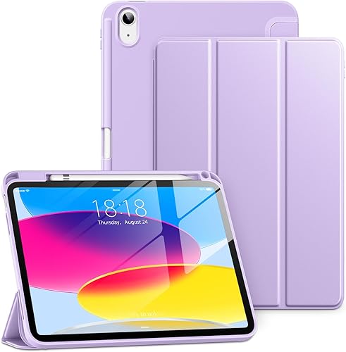 Miniatura 9 de DTTO Funda para iPad (A16) de 11 generación de 11 pulgadas 2025, funda para iPad de 10.9 pulgadas 2022, funda protectora trasera de TPU suave con