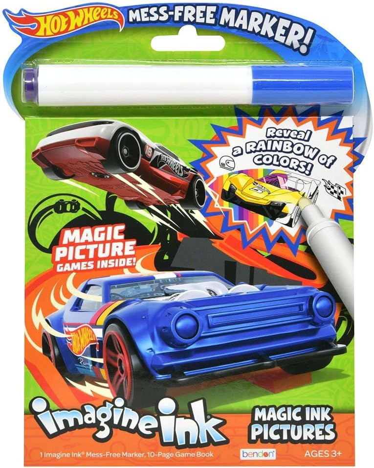 Coloring and Activity Book Imagine Ink, Mess Free (Hot Wheels)