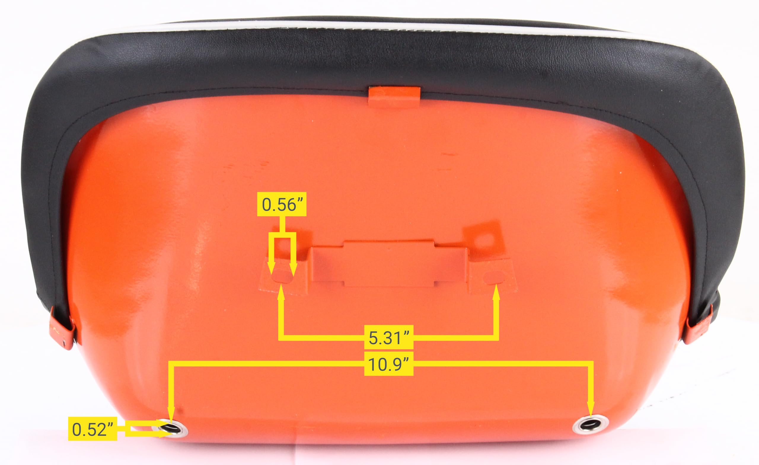 Zbox 34200-18403 Black Vinyl Seat Fits Kubota L Series L2000 L2050