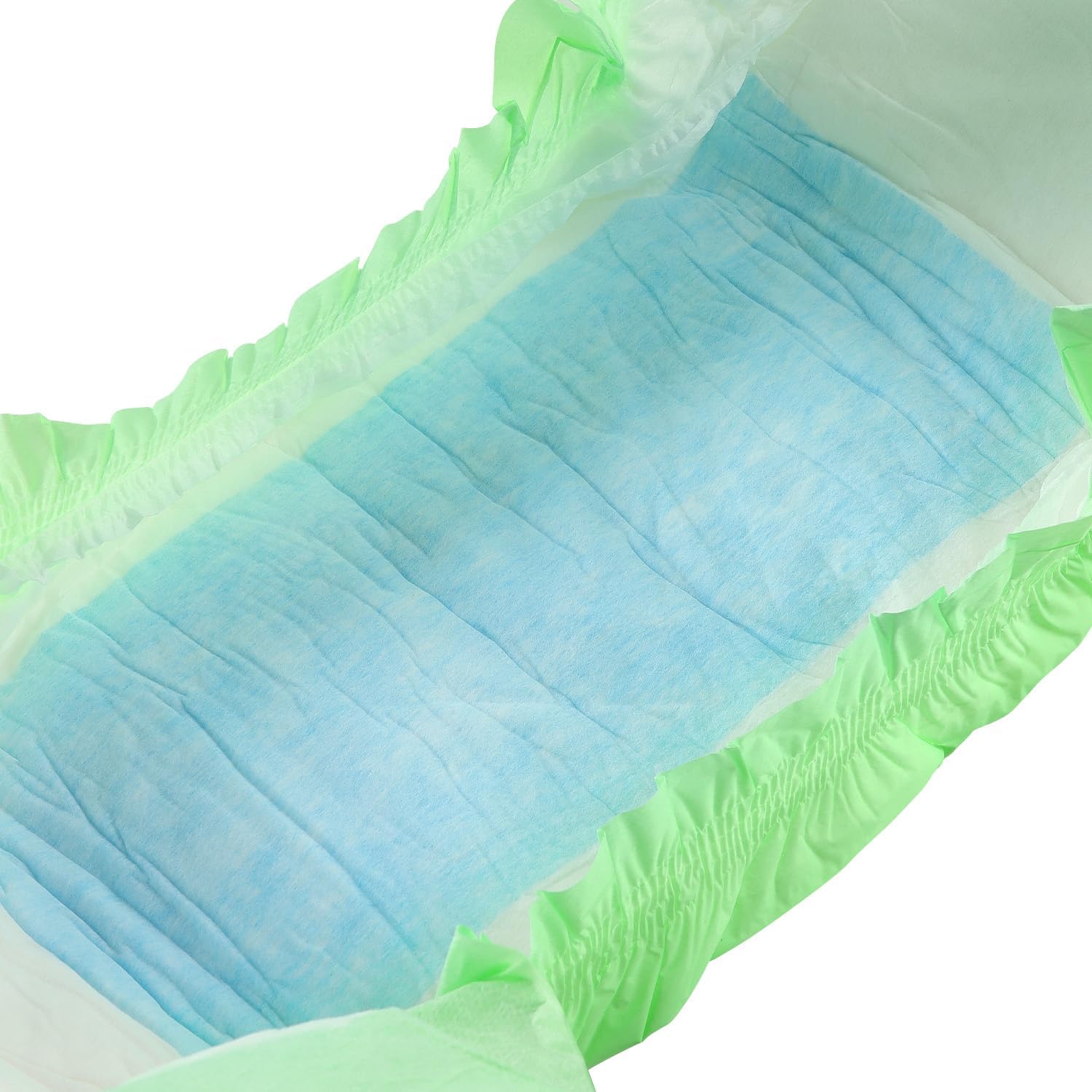 CutiePlusU Disposable Adult Diaper Heavy Absorption Dry Surface Adult Diapers All Night- Green 10 Pieces (Medium 28"-38") - Image 9