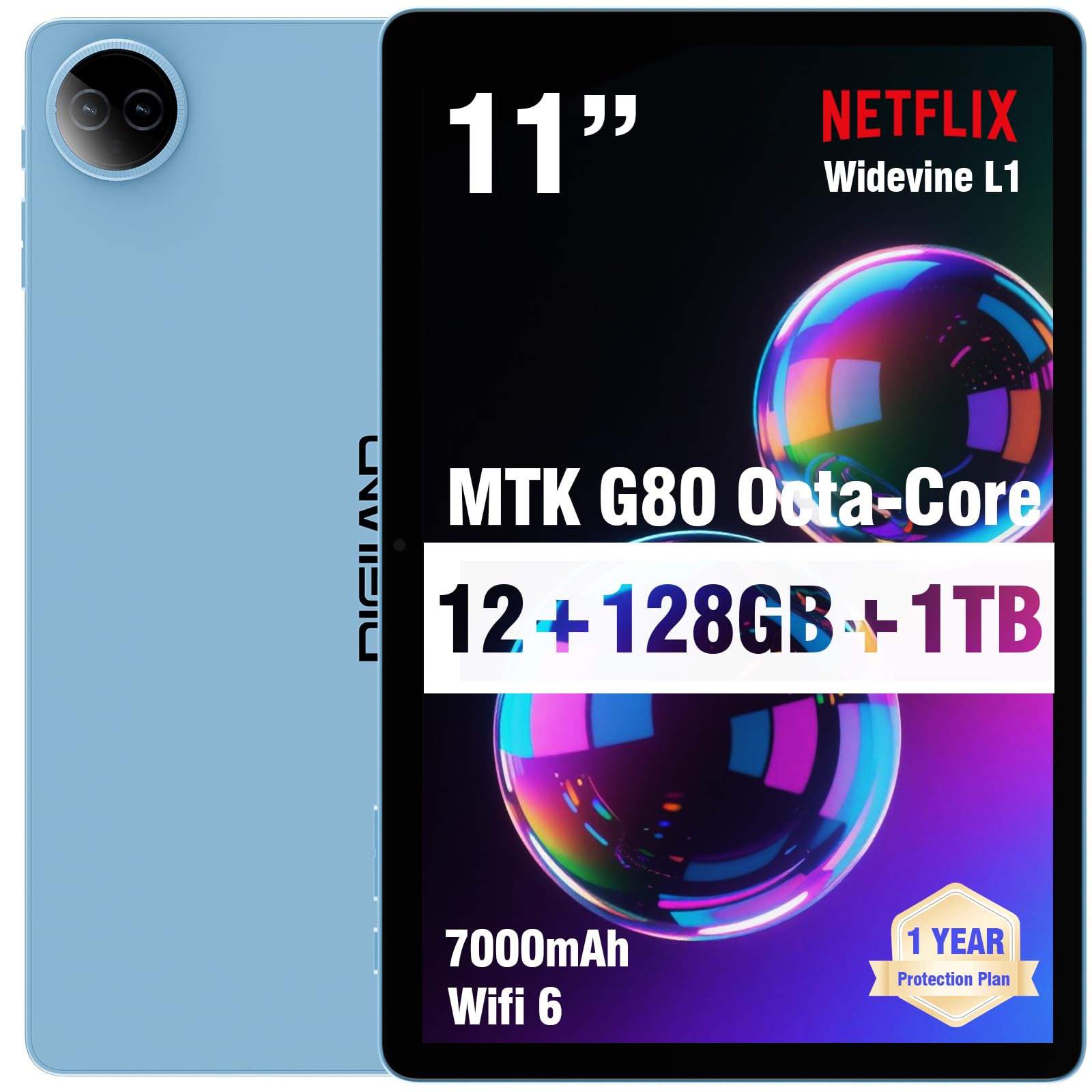 タブレット Android14 11インチ 12GB+128GB+1TB拡張 Amazon.co.jp: DigiLand 2025 Android 14 タブレット 11インチ