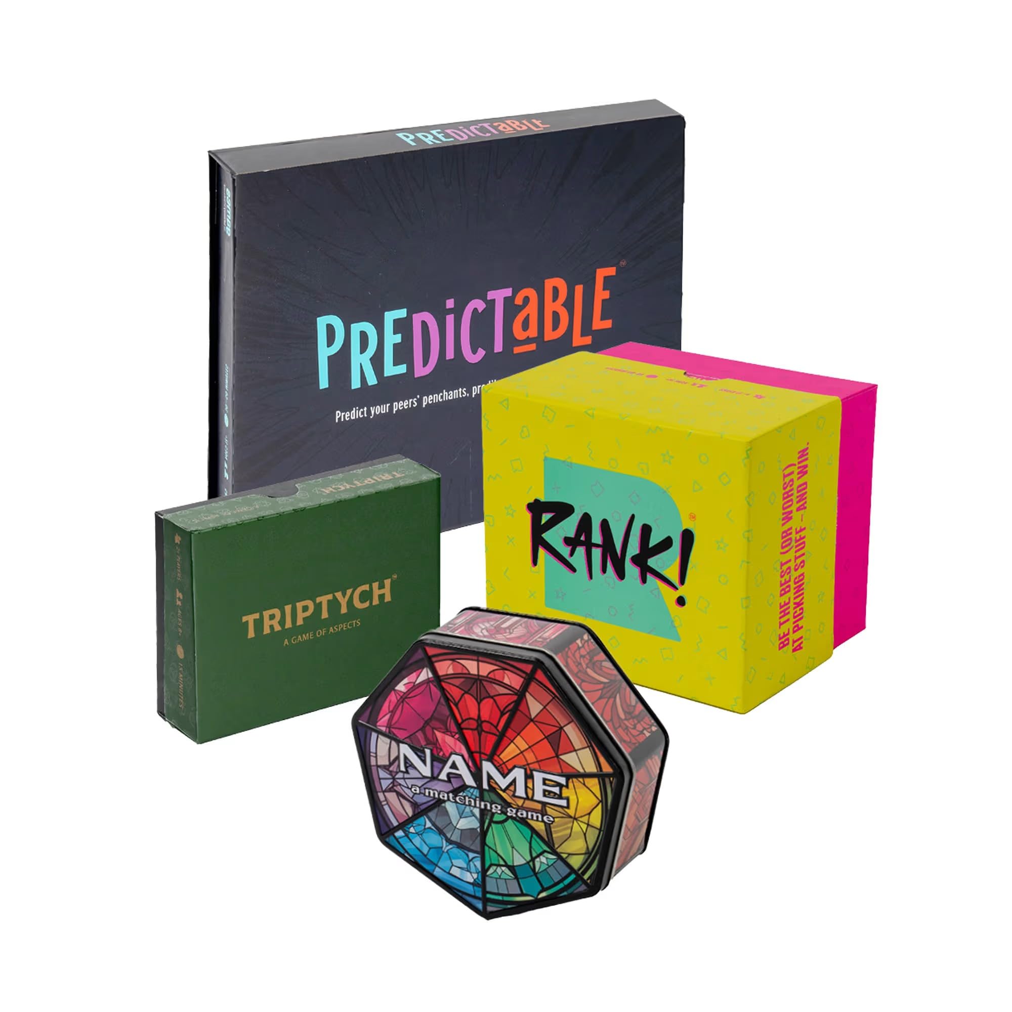 Lifeway Student Four Game Value Bundle (Rank! + Triptych + Predictable + Name)