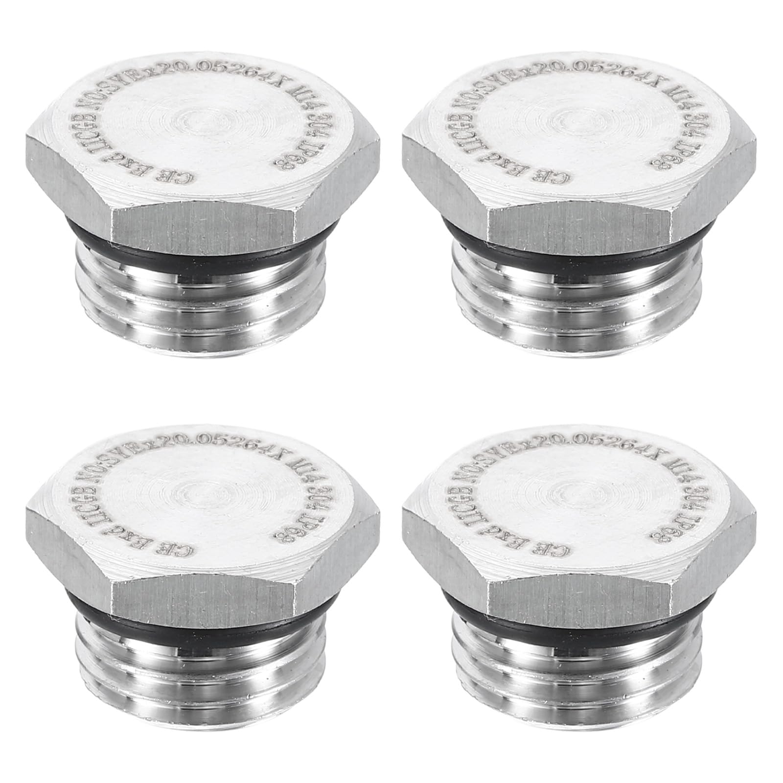 Tapones de tubería rosca exterior M14x1 métrico macho cabeza hexagonal para agua aceite y gas