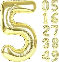 Vista 85 de Globos con números con estampado de vaca, globos de 40 pulgadas del número 0-9 (cero-nueve), globo de vaca para suministros de fiesta de cumpleaños