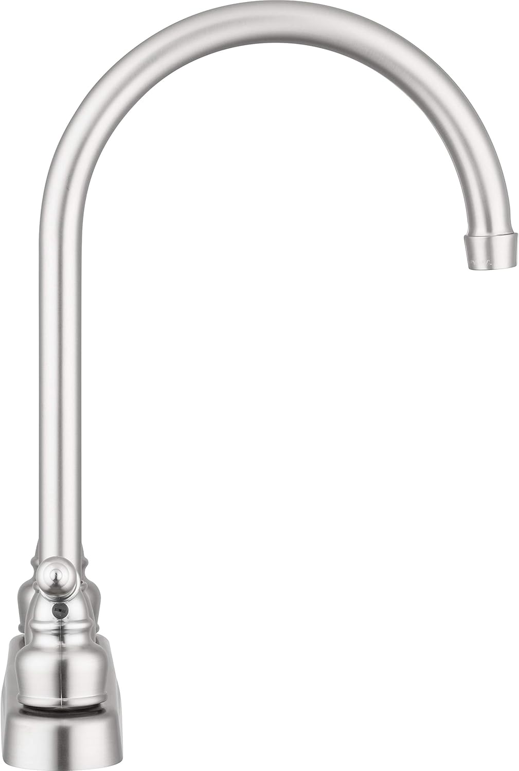 Pacific Bay Lynden Modern High Arc Kitchen Sink Faucet - Metallic Plating Over ABS Plastic - Brushed Satin Nickel Plating