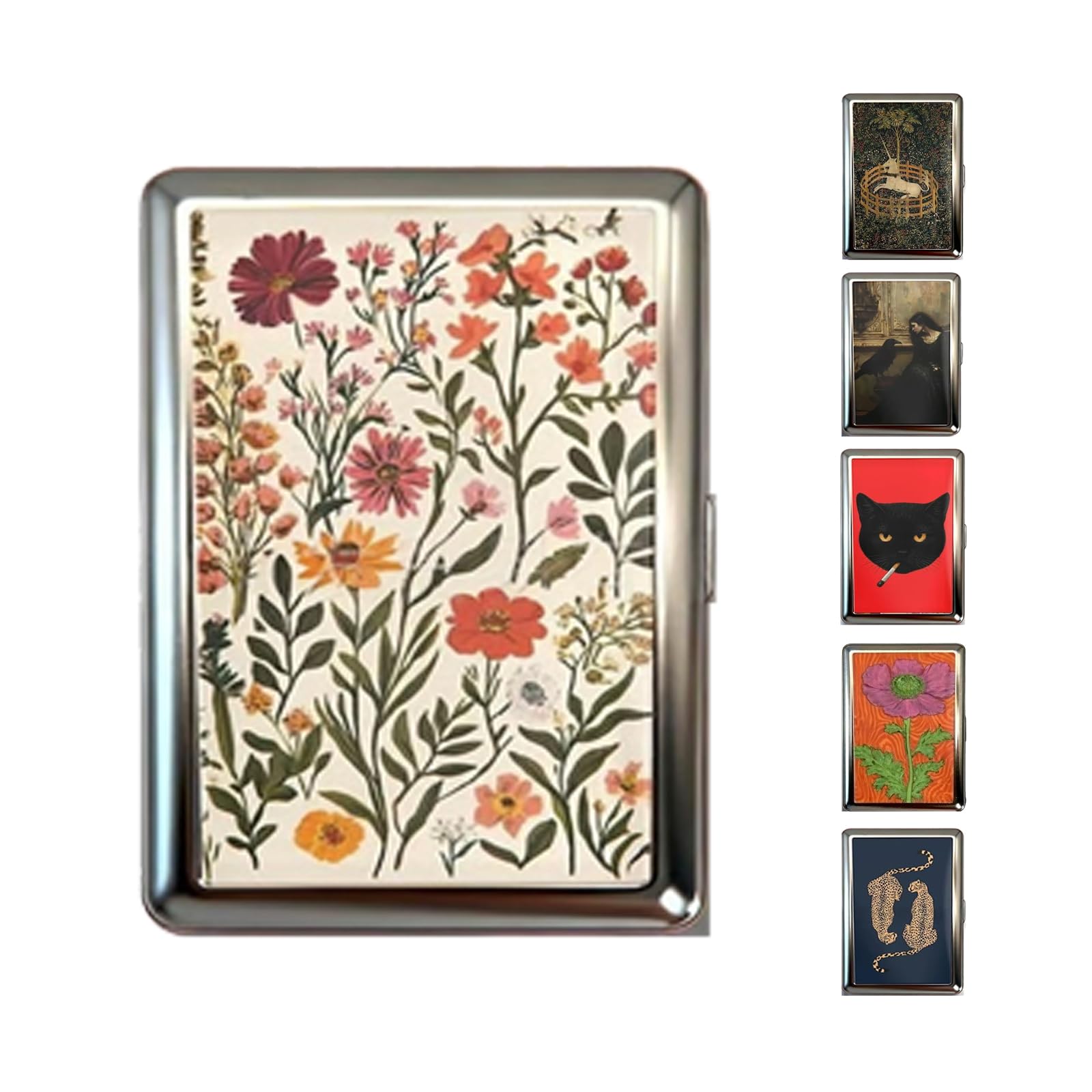 Vintage Cigarette Case & Card Holder – Multi-Functional Metal