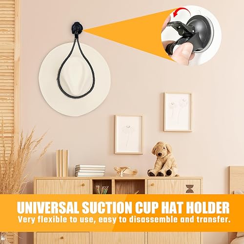 Miniatura 3 de SXhyf Soportes de sombrero de vaquero para tu vehículo  Perchero de sombrero de vaquero, colgador de sombrero de vaquero, soporte de sombrero de