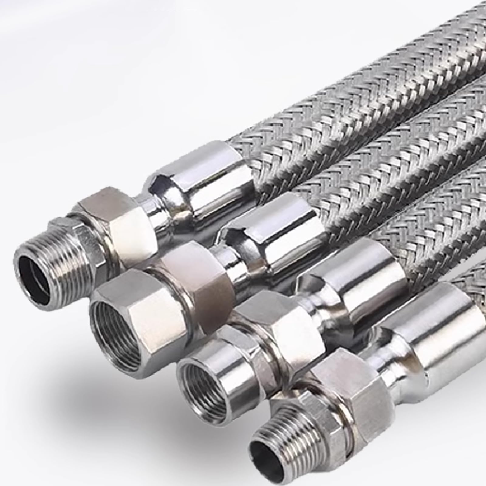 Tube flexible antidéflagrant en acier inoxydable 304, connecteur de ligne d'alimentation de robinet, tuyau en acier inoxydable 304 (G1-500MM,A)