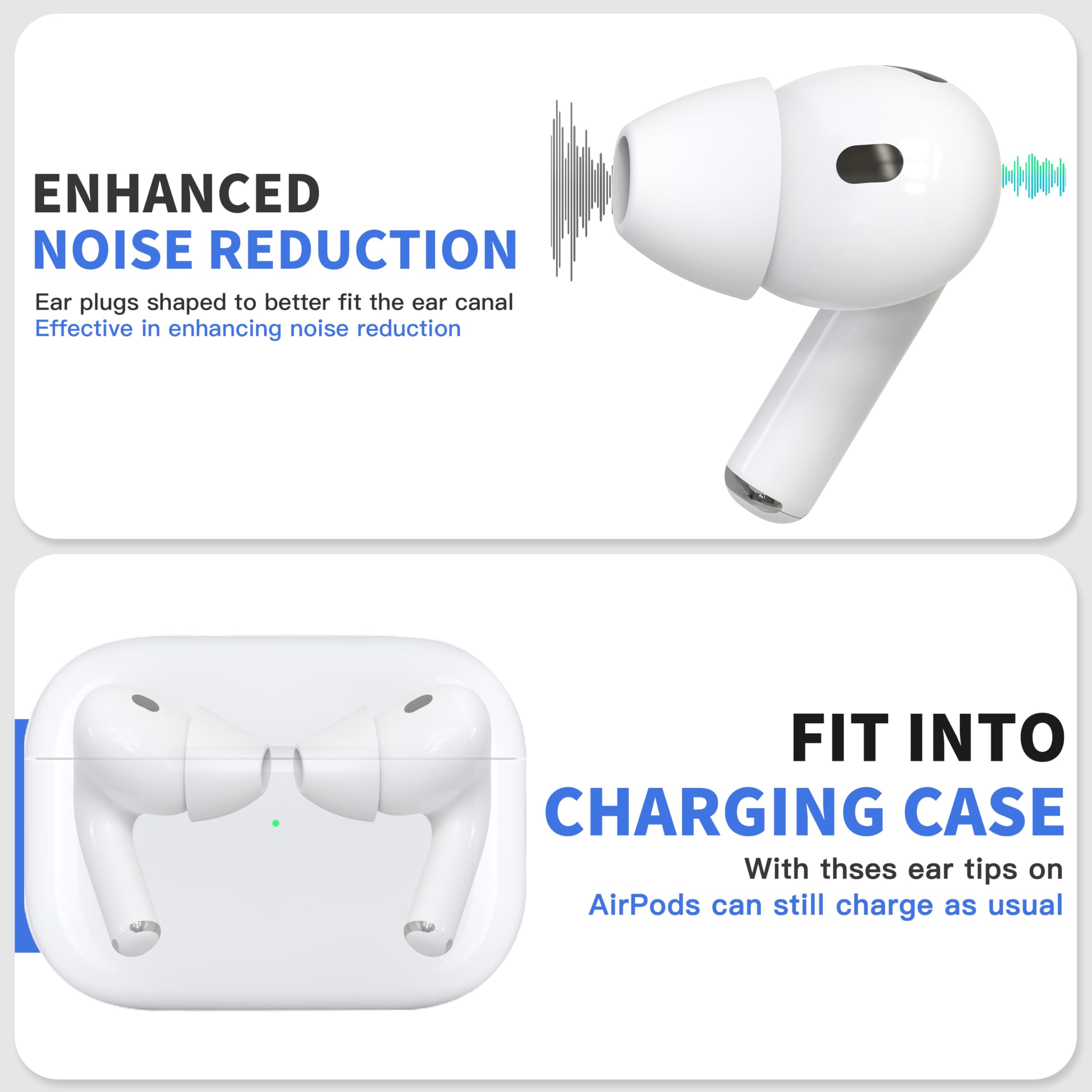 Amazon | AirPods Pro 3用イヤーチップ 4組 [痛みを和らげる] [ケース
