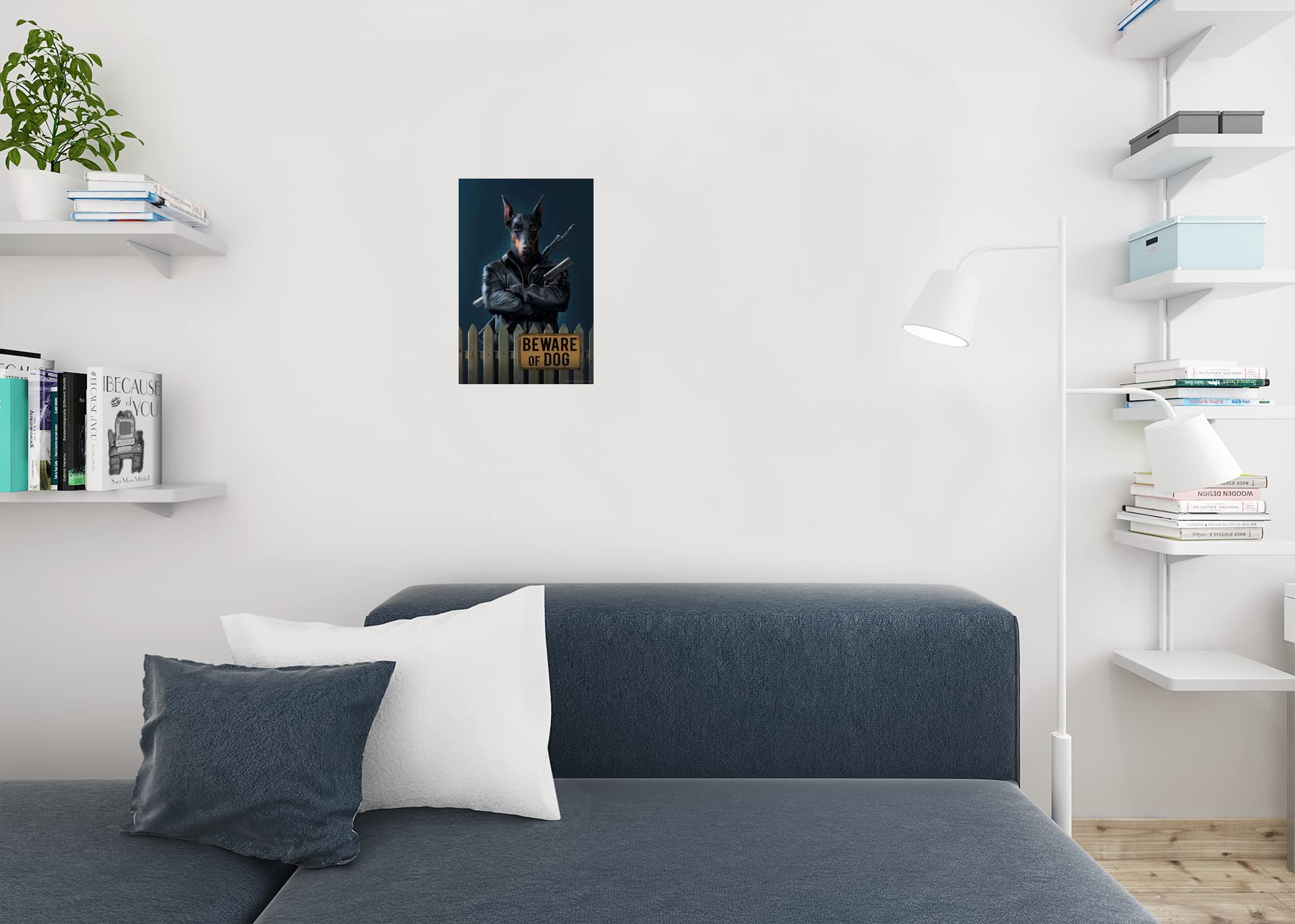 Targa Decorativa In Metallo Doberman 20x30 Cm, Poster Da Parete Con Frase Commemorativa, Regalo Per Amanti Del Dobermann - 2