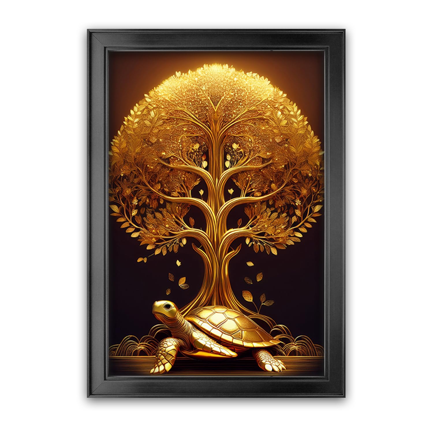 Vastu Money Tree Wall Painting - Bring Good Fortune -1