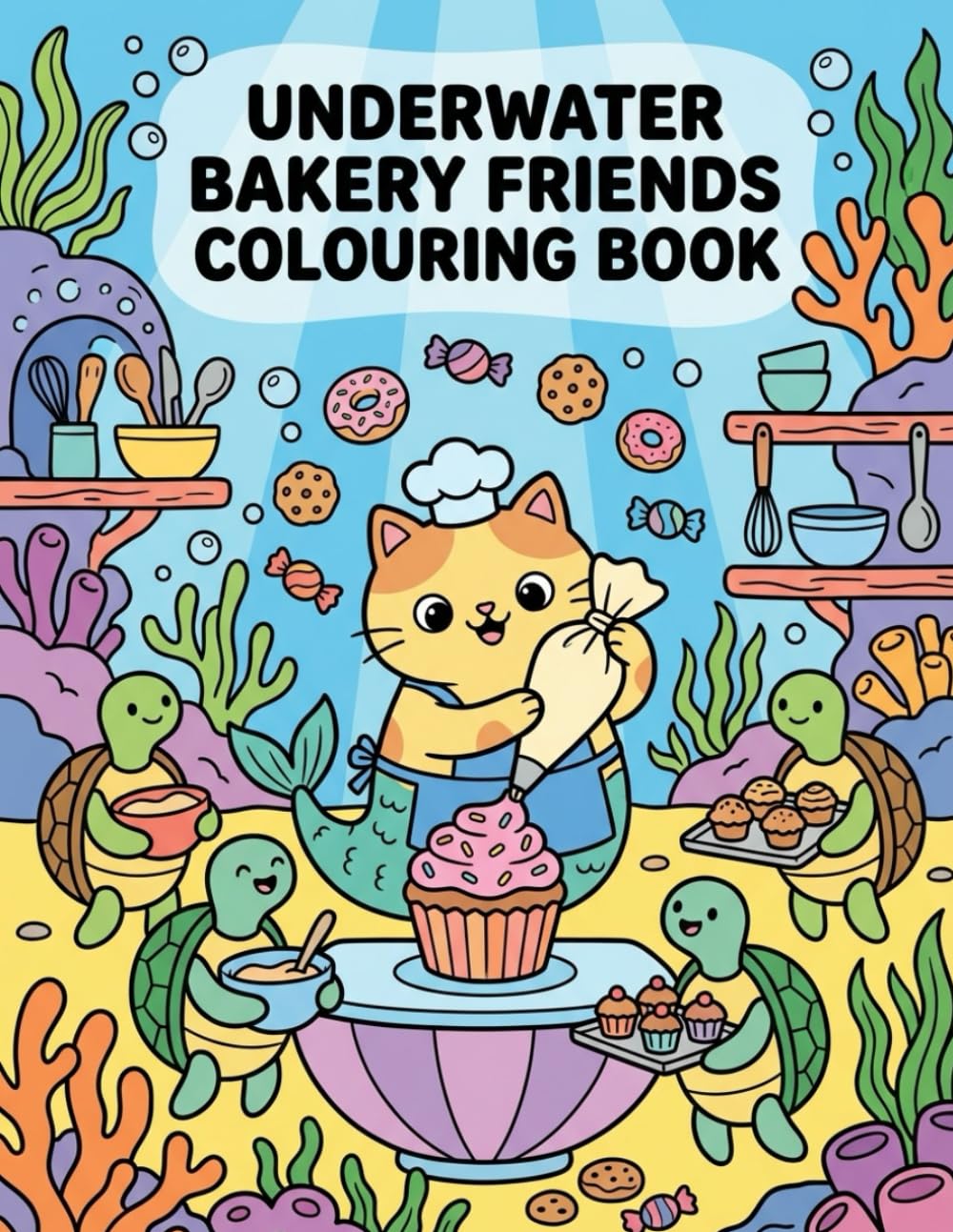 Underwater Bakery Friend: Colouring Book