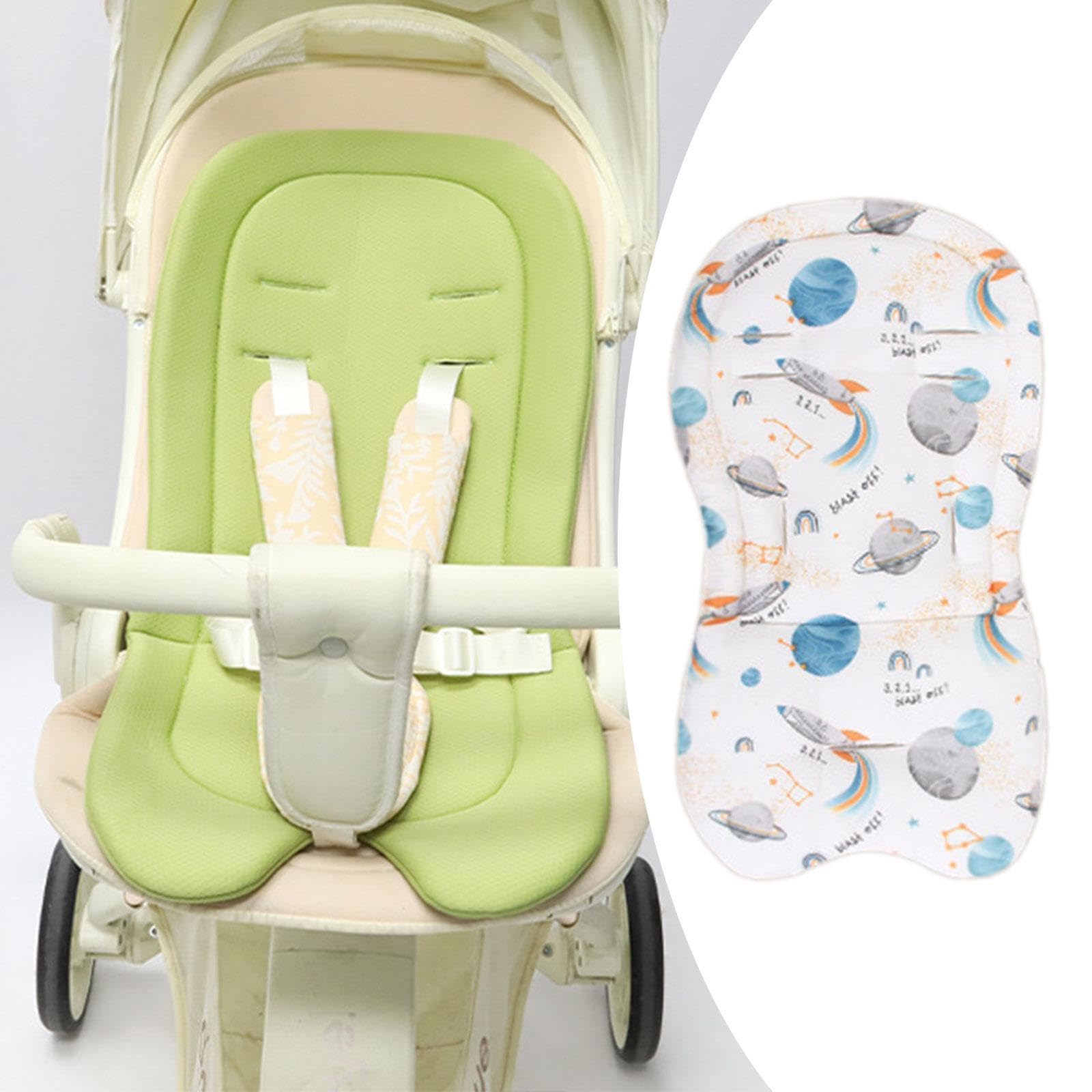 Coussin Réducteur pour Siège Auto Bébé, Respirant et Confortable, pour Poussette, pour Nouveau-nés et Bébés, Planète