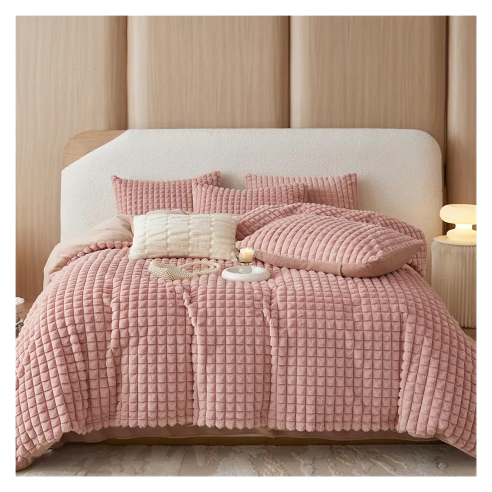 Parure de lit double en coton pour retrouver le plaisir d'un sommeil doux et chaleureux