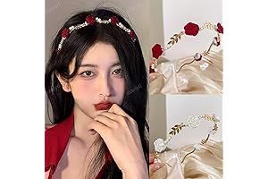 2 PCS Rose Vine Gold Headband: Luxurious Hair Accessories for Radiant Enchantresses