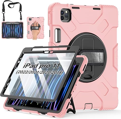 Funda para iPad Pro 11 de 3 generación 20214 generación 2022 funda de silicona a prueba de golpes de grado militar para iPad de 11 pulgadas 2
