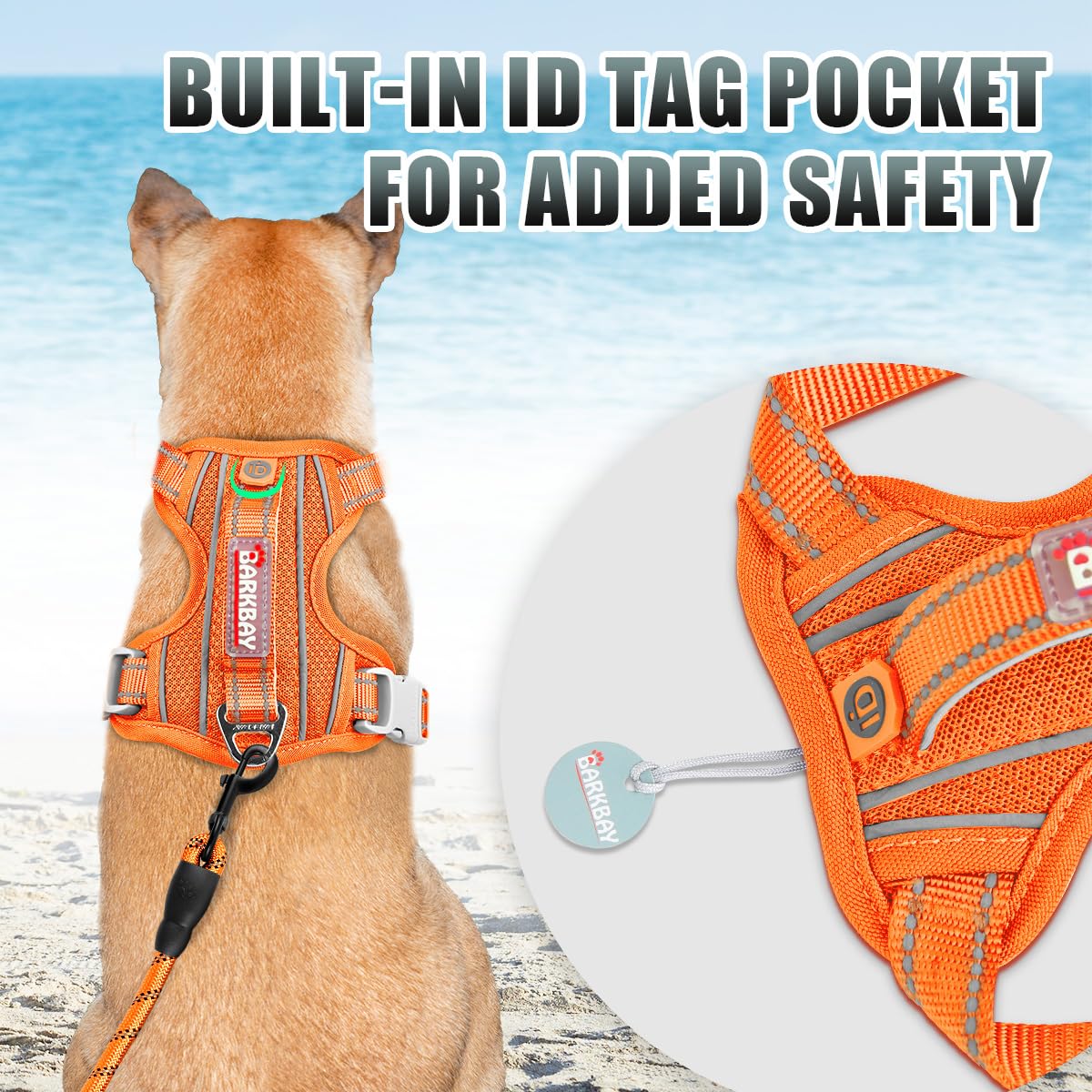 Amazon.com : BARKBAY No Pull Dog Harness Large Reflective Dog