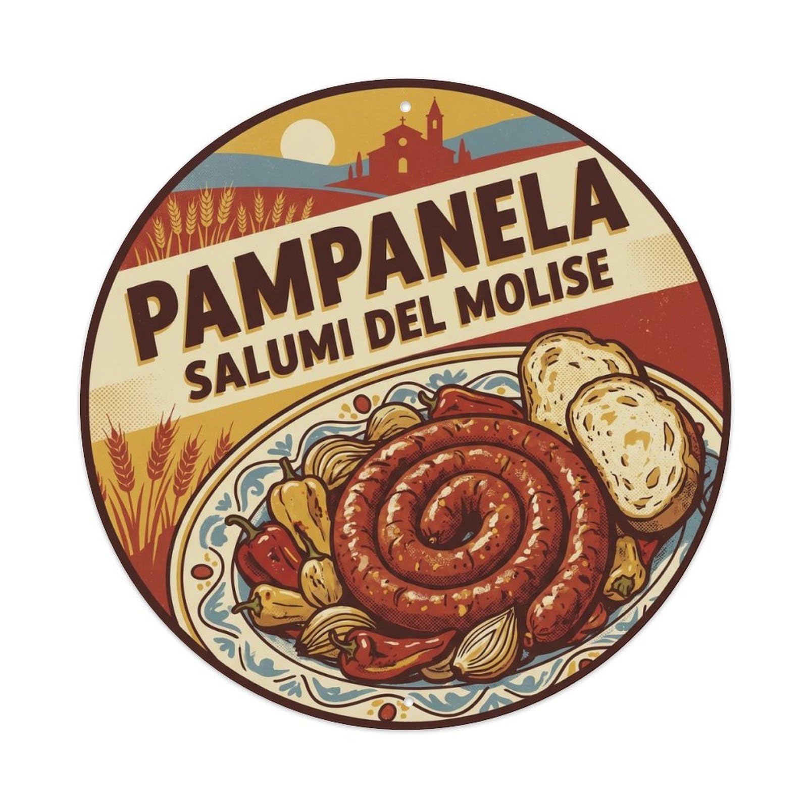 France Travel Brittany Food Andouille Sausage Metal Tin Sign