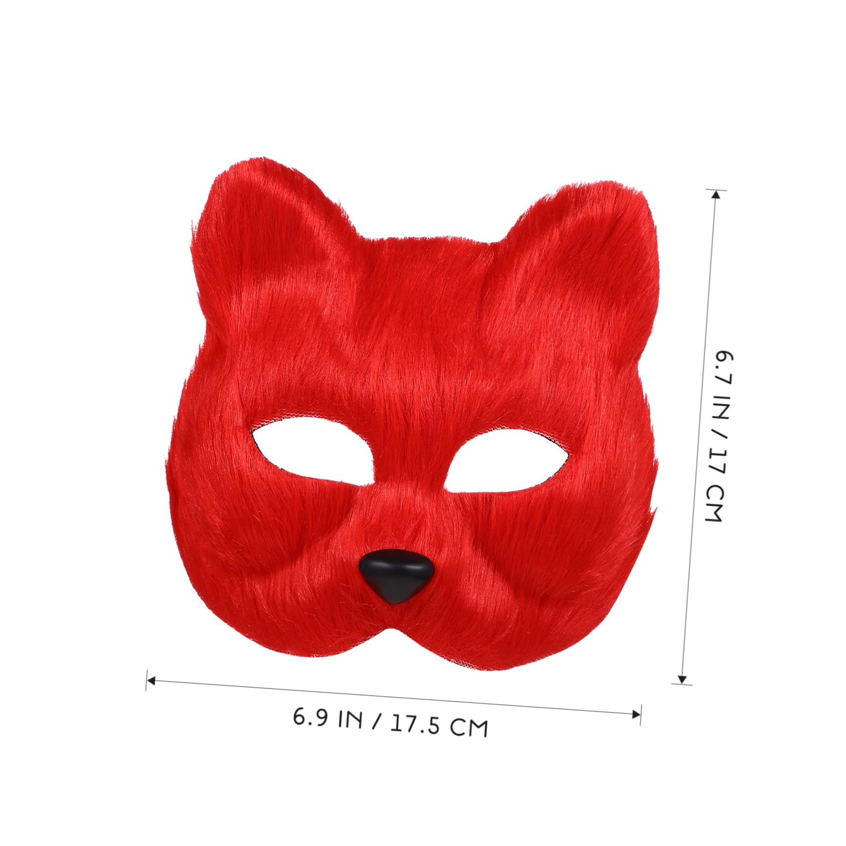 5pezzi Maschera Fox Per Masquerade e Per Halloween e Decorazioni Festive