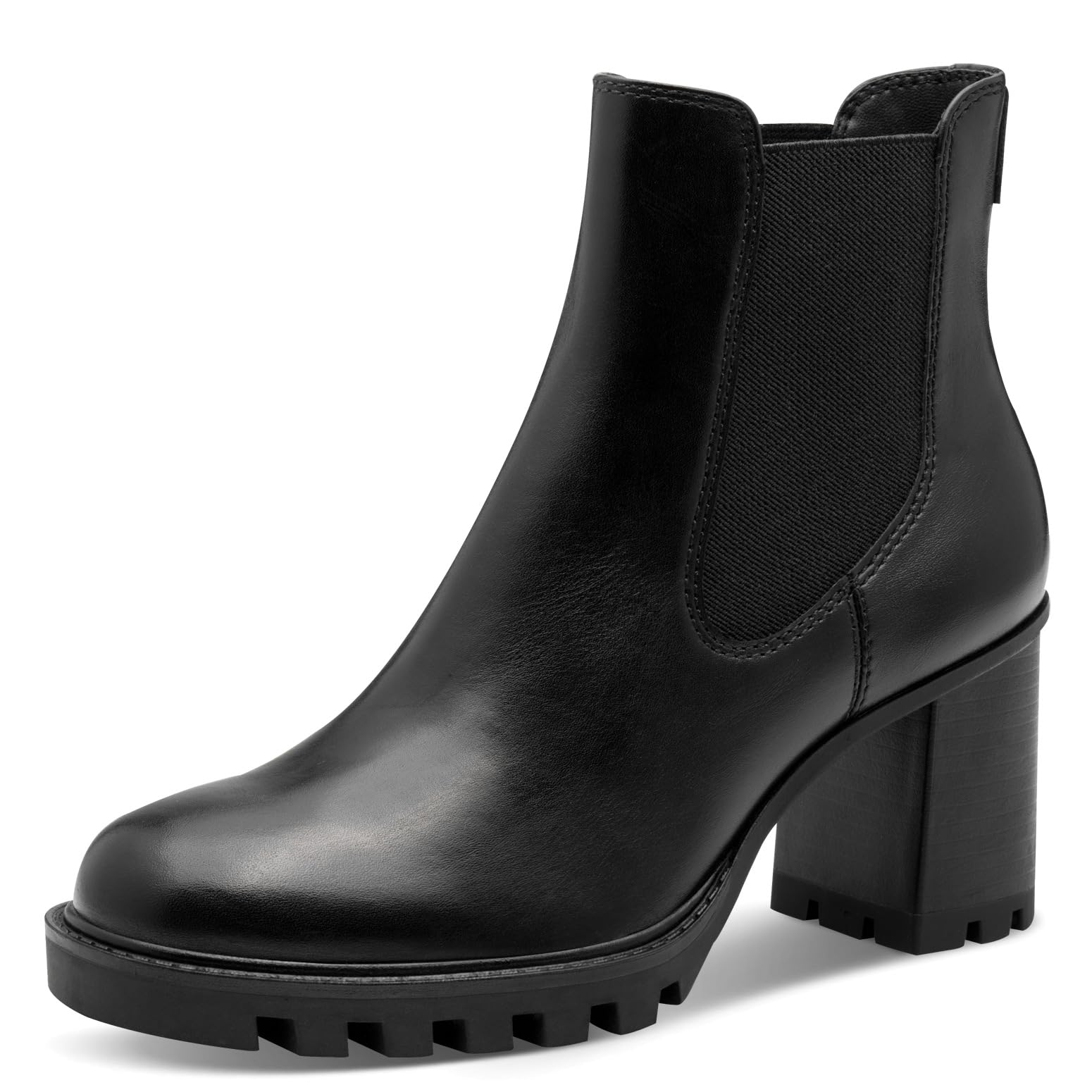 Tamaris Women's Damen Chelsea 1-25371-45 Boot, Black Matte, 8 UK
