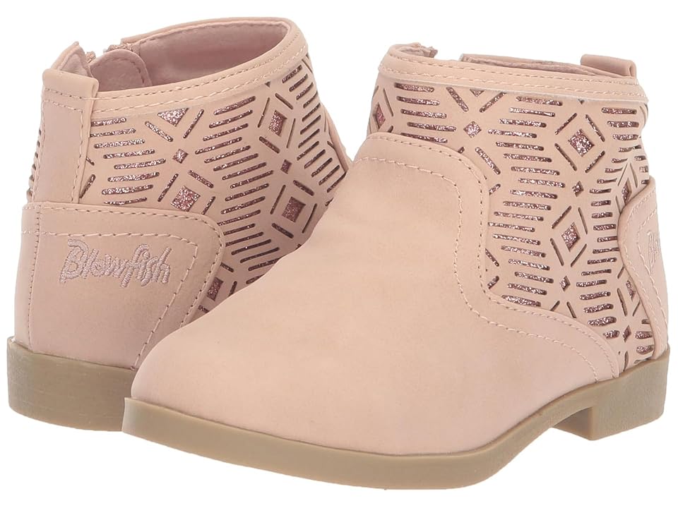 Blowfish Malibu Kids Sielo-T (Toddler/Little Kid) (Sugar Pink Willow/Rose Gold Glitter) Girls Shoes INTERNATIONAL SHIPPING