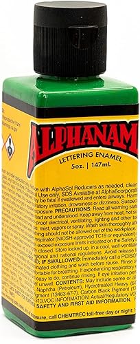 Miniatura 44 de Alphanamel Imitation Gold - Pintura esmaltada para rayas, pintura de letreros, letras, bellas artes, 36 colores, varios tamaños, 2.5 onzas azul