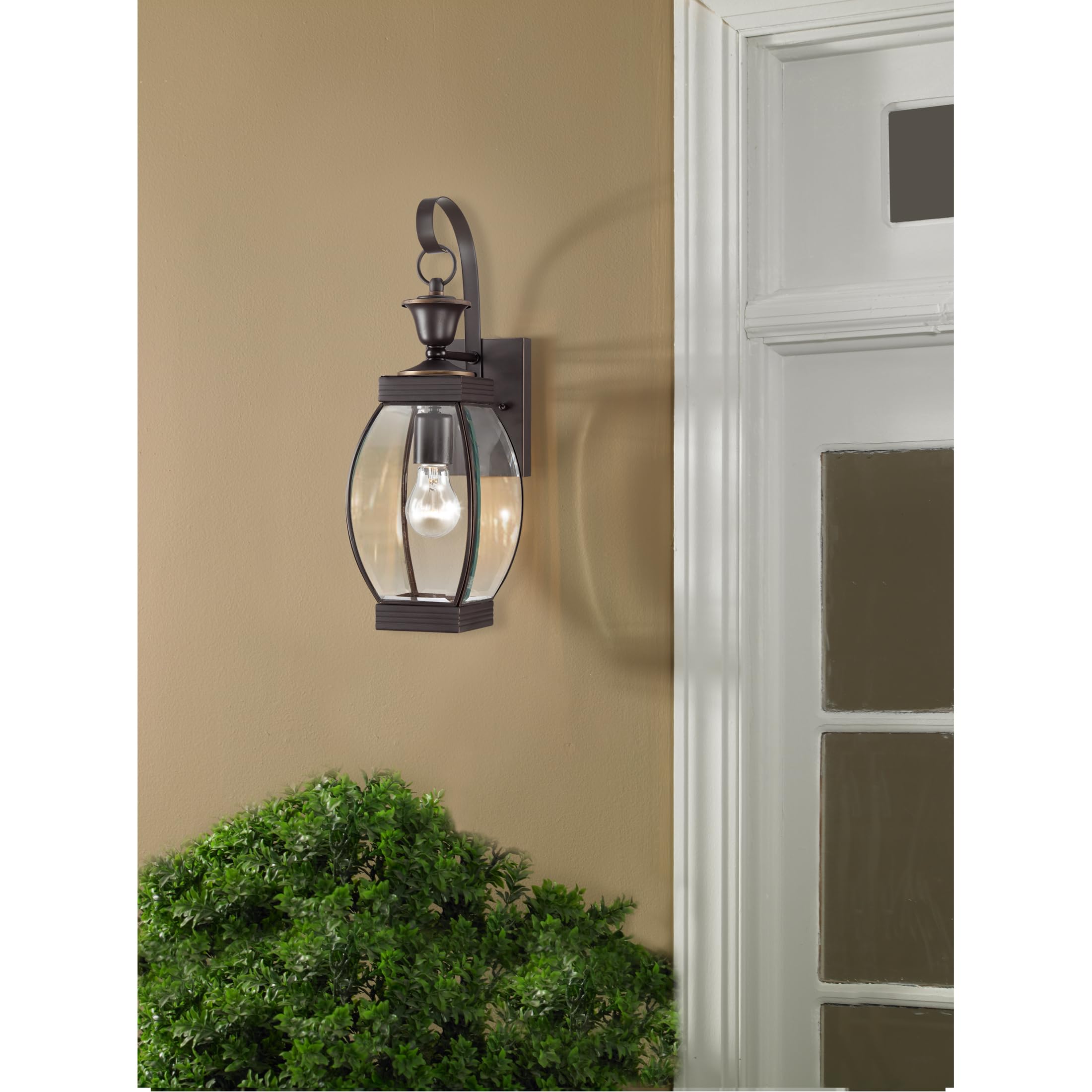 Quoizel Oasis 1-Light Medici Bronze Outdoor Wall Lantern - Wall