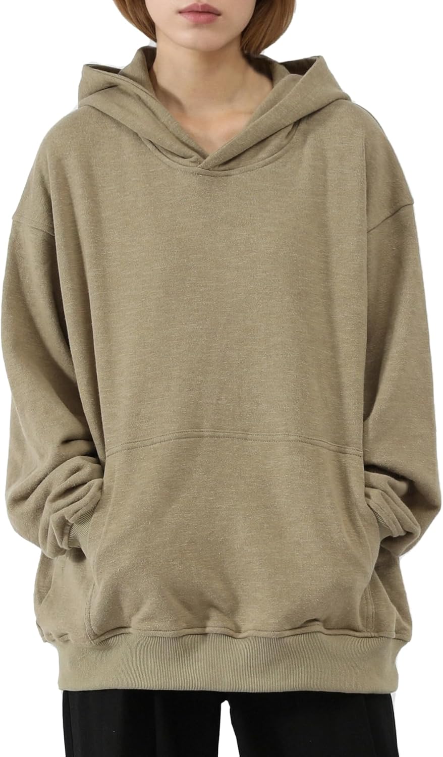 Hoodies for Men & Women Winter Warm Heavyweight Pullover Cotton Blend Oversized Sweatshirt with Kangaroo Pocket - Image 3