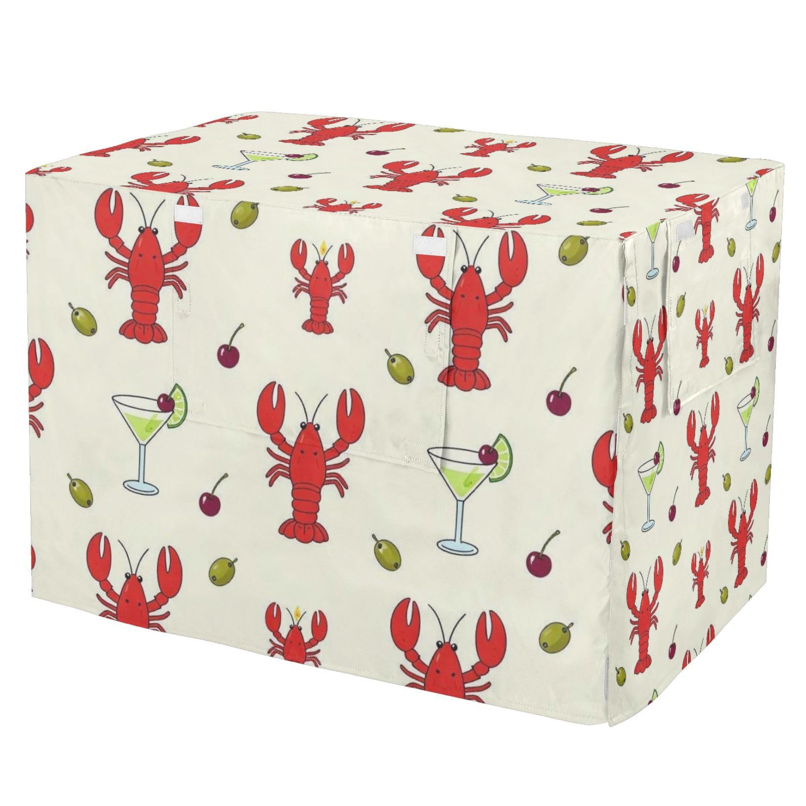 Housse pour cage pour chien du S au XL : store enrouleur 3D occultant motif homard