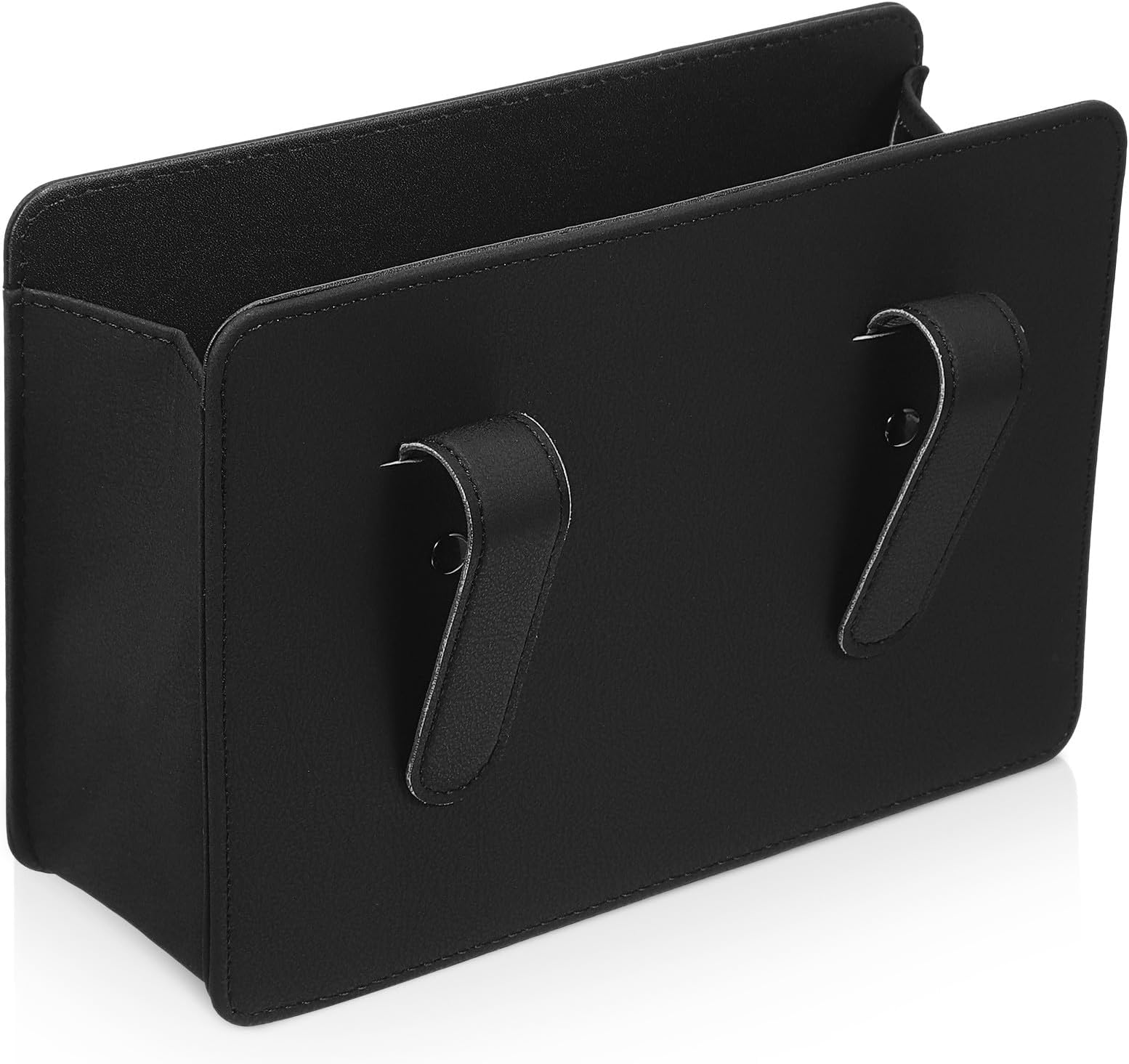 Car Door Trash Bin Black Vehicle Trash Container with Storage Pocket Multipurpose Car Front Door Storage Box
