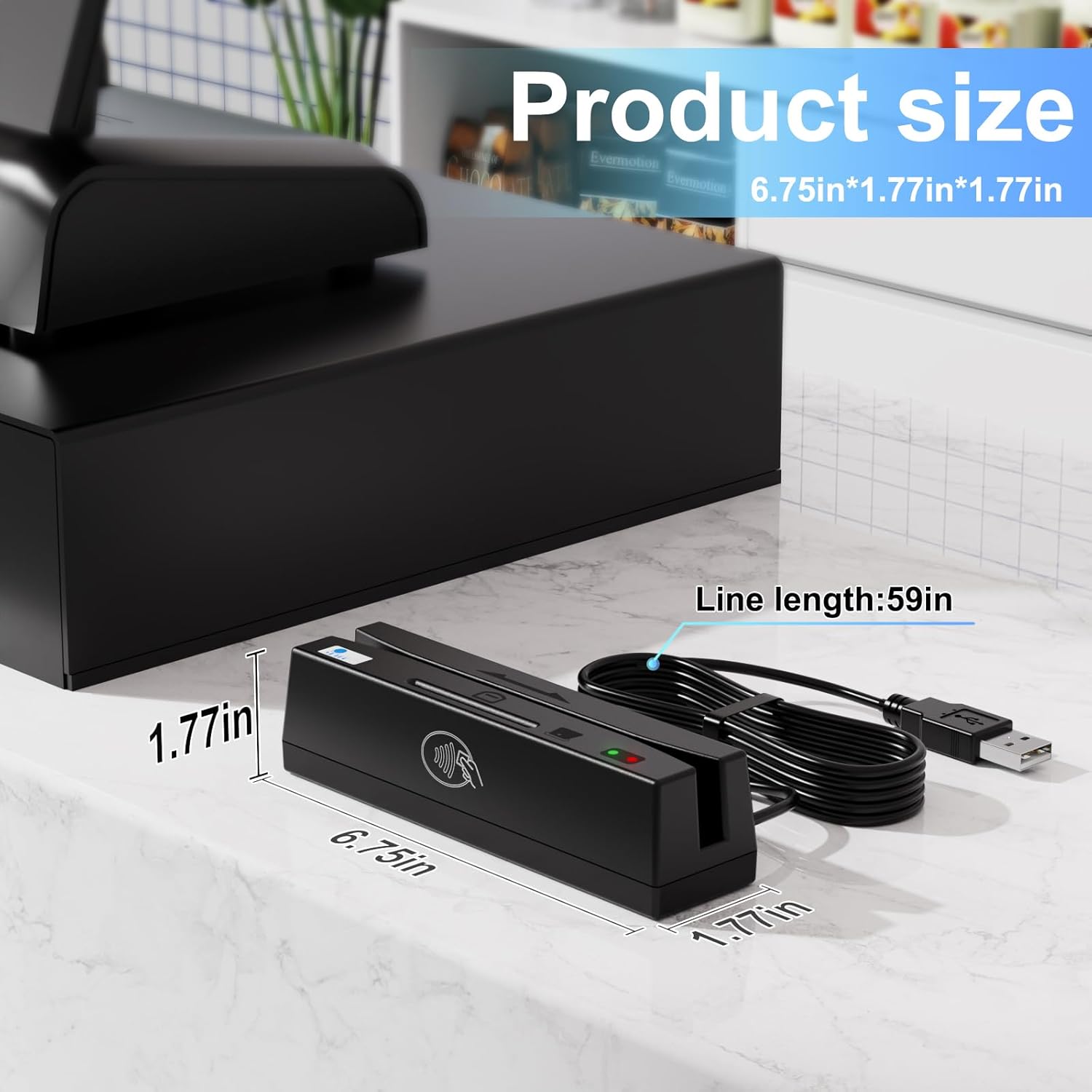 YL160 USB 4 in 1 Multifunction Magnetic Card Reader/Contactless/PSAM Card Reader Writer only for Professional Person,Simply Plug and Play